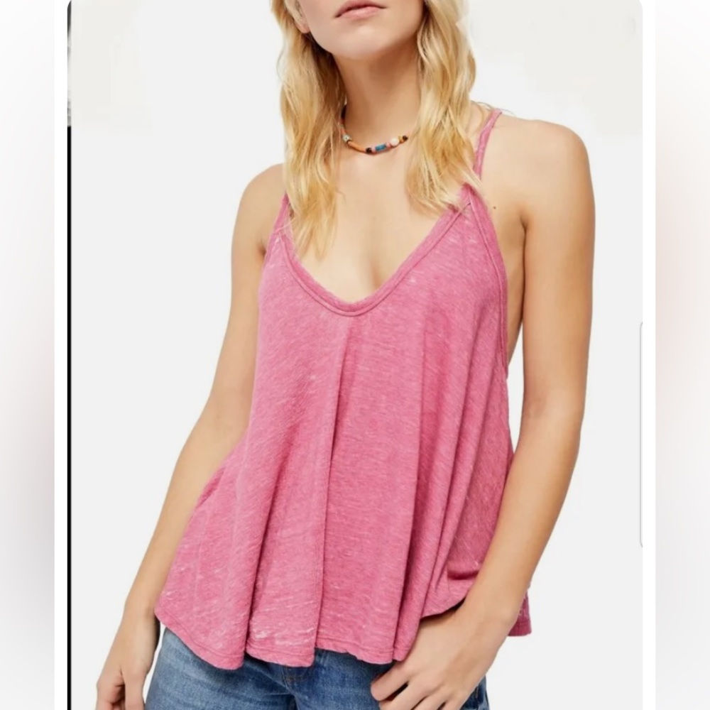 Free People Sandy V-Neck Tank Size S
